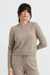 Soft-Truffle Cashmere Cropped Sweater