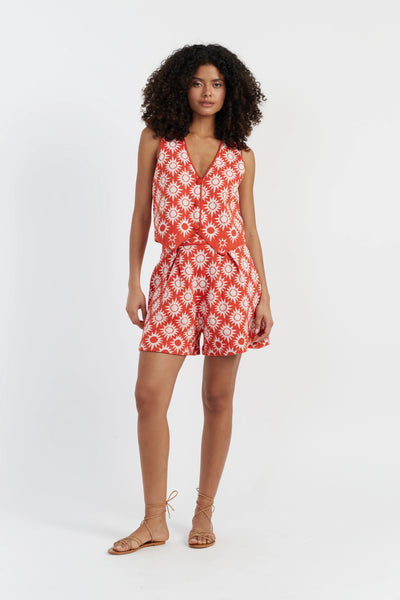 terracotta-laura-whitmore-sunflower-shorts