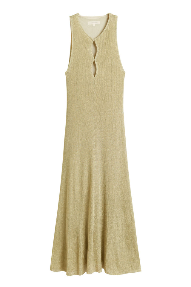Gold Laura Whitmore Shimmer Dress image 5