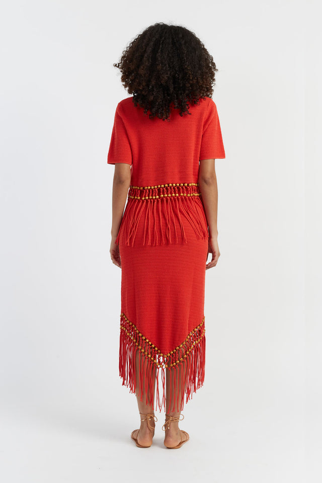 Terracotta Laura Whitmore Beaded Skirt image 3