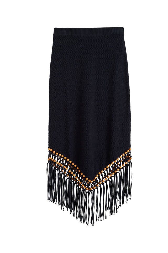 Black Laura Whitmore Beaded Skirt image 5
