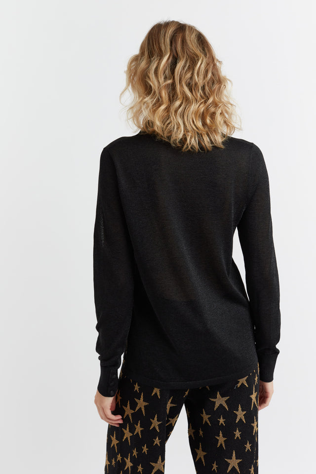 Black Lurex Shirt image 3