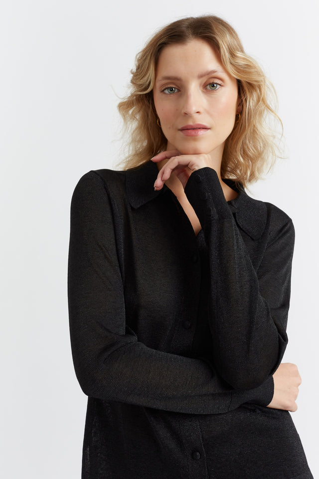 Black Lurex Shirt image 4