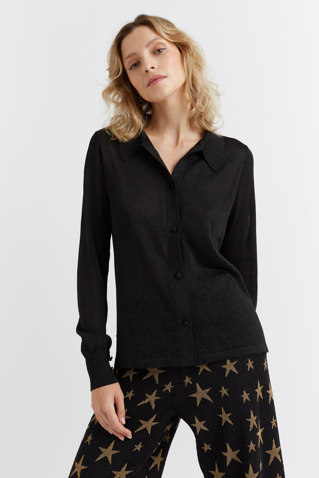 Black Lurex Shirt image 1