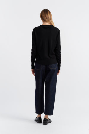 black-pure-merino-cardigan