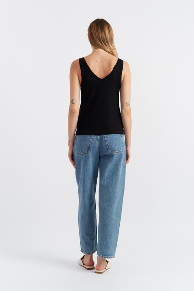 Black Pure Merino Vest