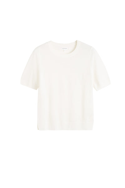 Cream Pure Merino T-Shirt