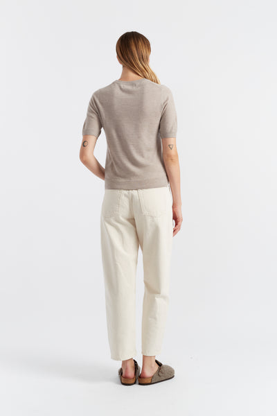 Oatmeal Pure Merino T-Shirt