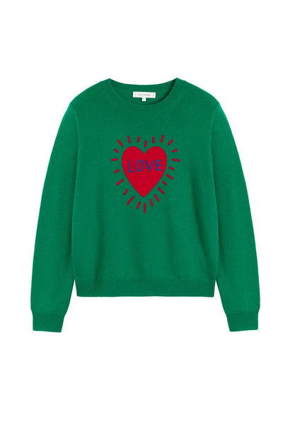 Green Wool-Cashmere Save The Children Love Sweater