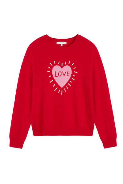 Red Wool-Cashmere Save The Children Love Sweater