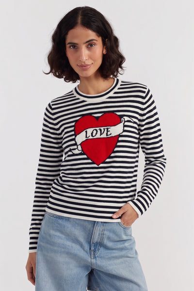 Navy Wool-Cashmere Sophie Ellis-Bextor Sweater