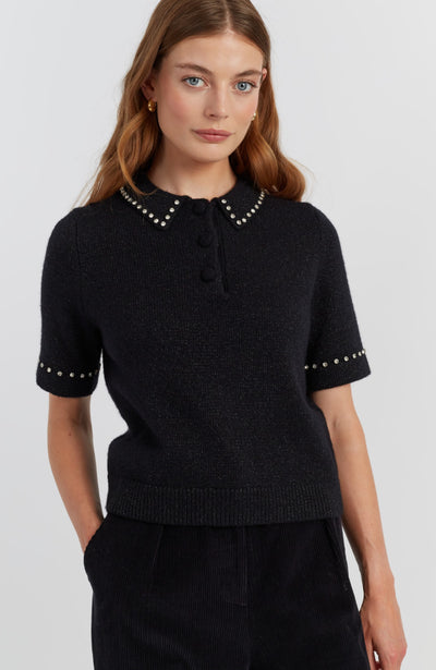 black-laura-whitmore-diamonte-polo-top