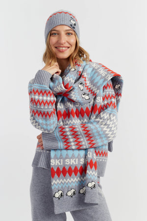 grey-melange-wool-cashmere-snoopy-ski-scarf