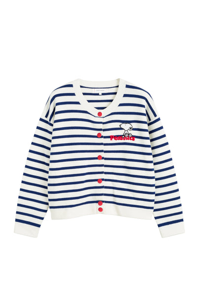 Cream Merino Snoopy Milano Cardigan