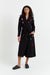 Black Wool-Cashmere Star Dressing Gown