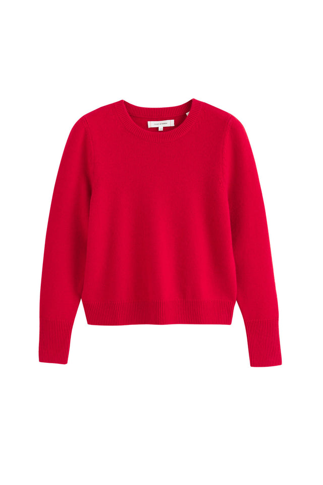 Red Cashmere Cropped Sweater image 2