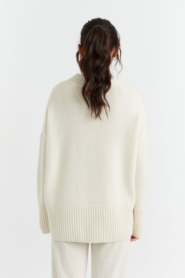 Cream Cashmere Comfort Sweater image 4