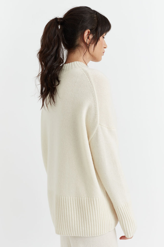 Cream Cashmere Comfort Sweater image 3