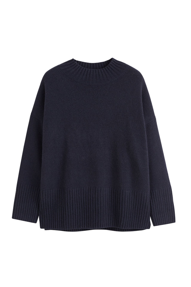 Navy Cashmere Comfort Sweater image 2