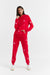 Red Wool-Cashmere Star Track Pants