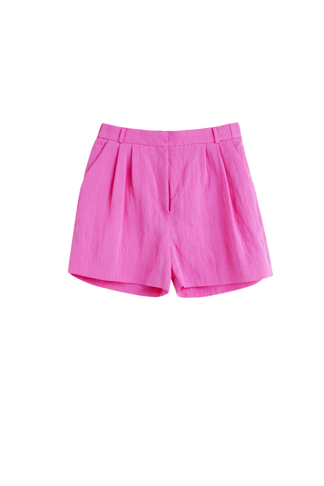 Berry-Pink Lyocell Shorts image 2