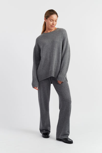 grey-melange-pure-cashmere-crew-neck-sweater