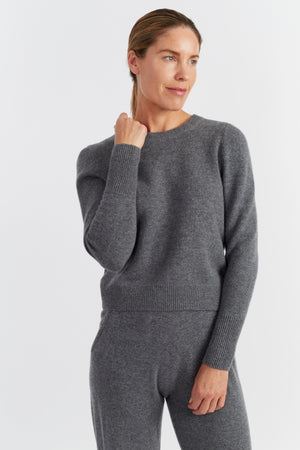 grey-melange-pure-cashmere-cropped-sweater