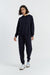 Navy Wool-Cashmere Cuffed Joggers