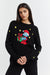 Black Wool-Cashmere Christmas Smurf Sweater