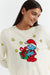 Cream Wool-Cashmere Christmas Smurf Sweater