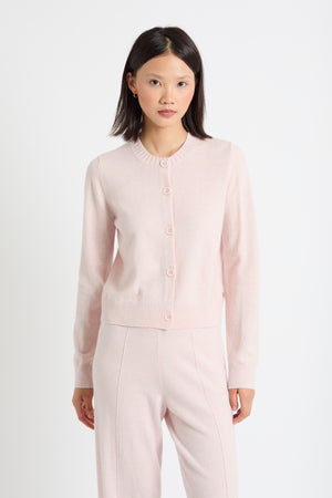 pink-melange-wool-cashmere-crew-neck-cardigan