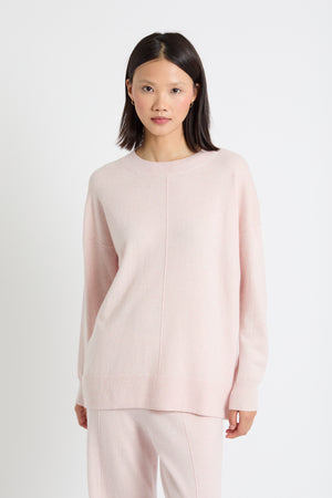 pink-melange-wool-cashmere-slouchy-sweater