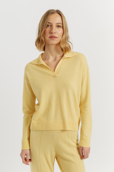 soft-yellow-wool-cashmere-collared-sweater