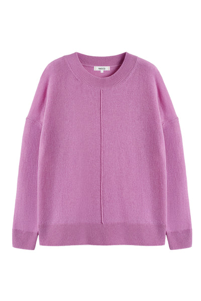 Lilac Wool-Cashmere Light Slouchy Sweater
