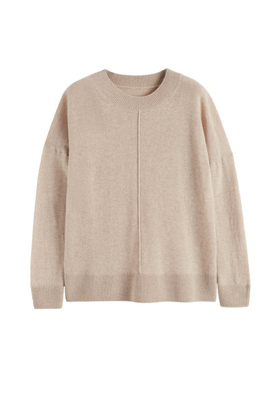 Soft-Oat Wool-Cashmere Light Slouchy Sweater