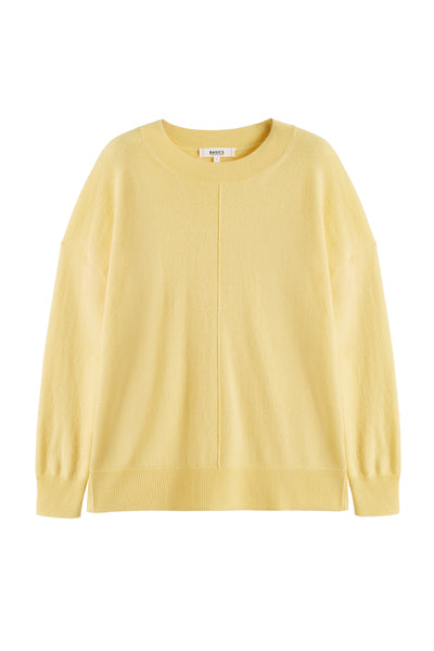 Yellow sweater on a white background