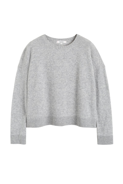 Light-Grey Wool-Cashmere Light Slouchy Sweater