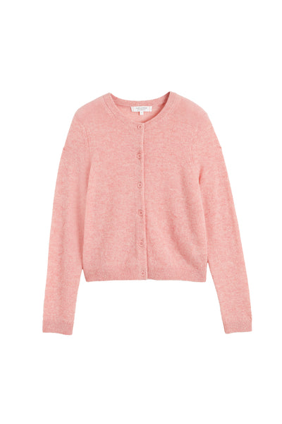 Pink-Marl Cloud Cashmere Cardigan