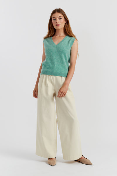 Spearmint Cloud Cashmere Tank