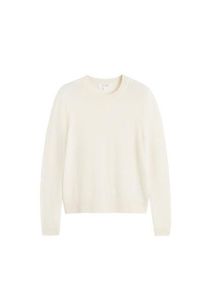 Cream Cloud Cashmere Cropped Sweater