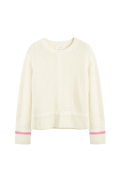 Cream Wool-Cashmere Penzance Sweater