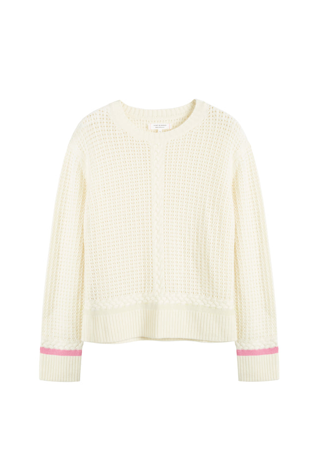 Cream Wool-Cashmere Penzance Sweater image 4