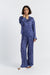 Blue Viscose-Rayon La Mer Trousers