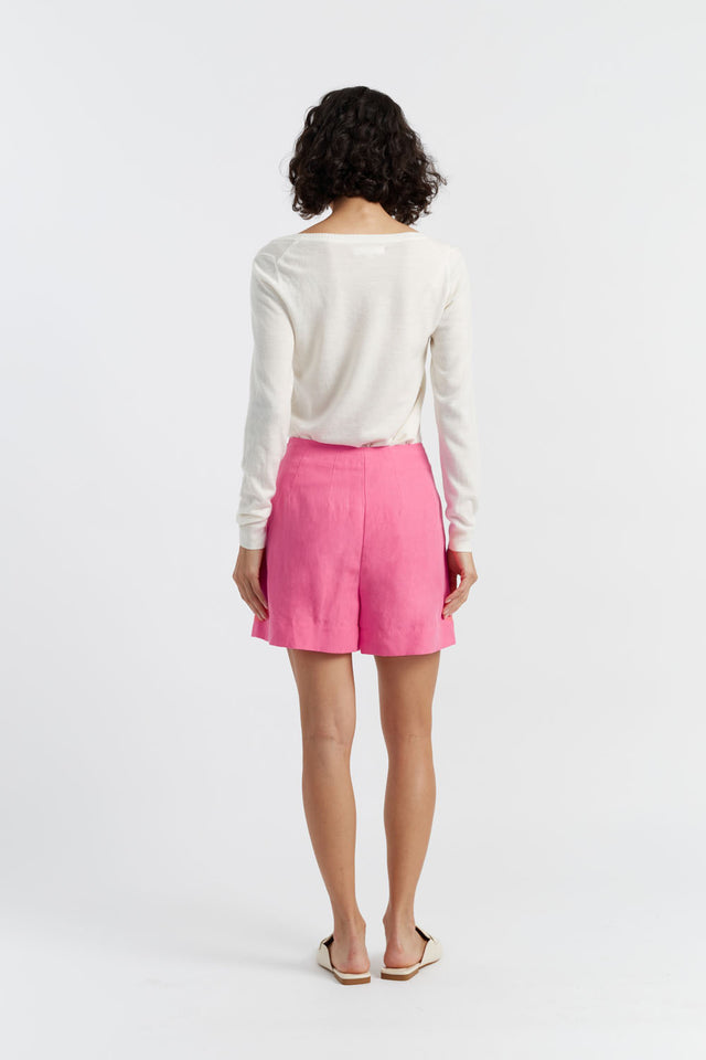Rose Tencel-Linen Shorts image 3