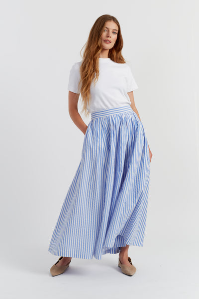 blue-cotton-oxford-stripe-skirt