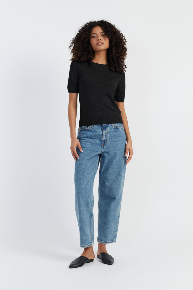 Black Pure Merino T-shirt image 3