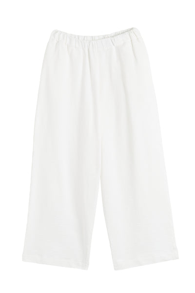 White pants on a white background