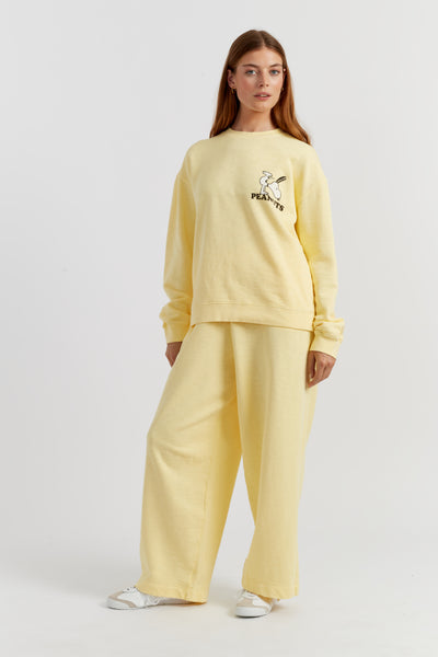 soft-yellow-cotton-peanuts-athletics-sweatshirt