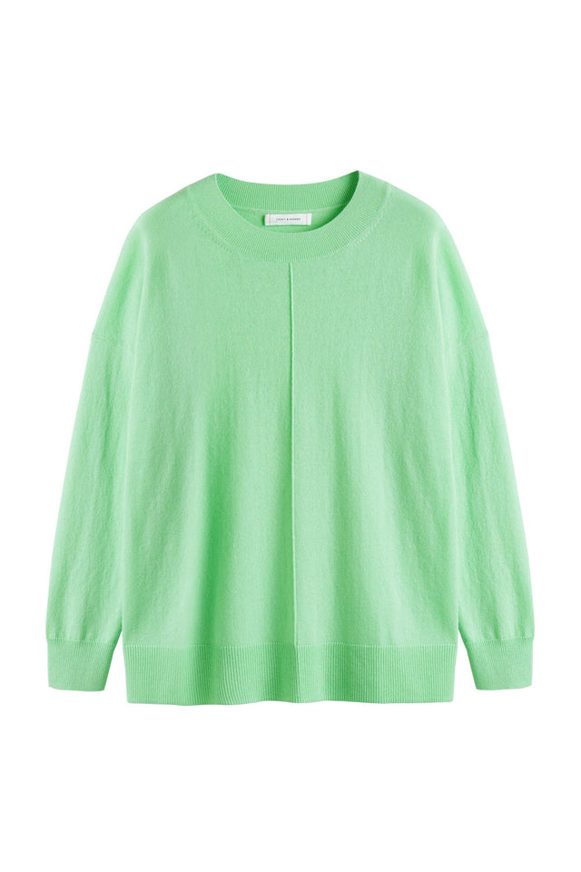 Mint-Green Wool-Cashmere Slouchy Sweater image 2