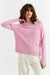 Candy-Pink Cashmere Boxy Sweater